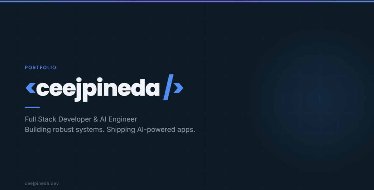 CJ Pineda | Full Stack Developer Portfolio